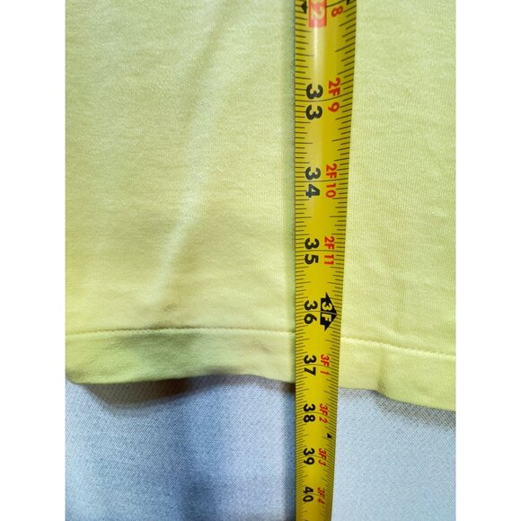 Talbots T-Shirt Dress Womens XLp Butter Yellow Cotton Dress Casual Pullover - Picture 4 of 8